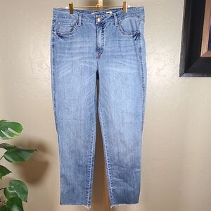 Seven7 Blue Weekend Easy Fit Boyfriend Jeans with Casual Style Size 12